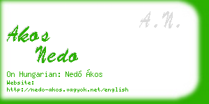 akos nedo business card